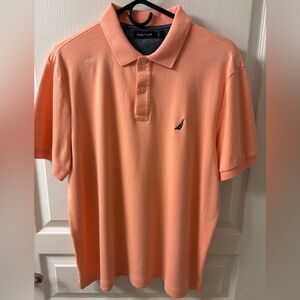 Nautica Men's Orange Polo Shirt
